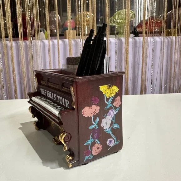 Handmade Taylor Swift Eras Tour Acoustic Set Piano - Swiftie Desk Organizer - Picture 4 of 6